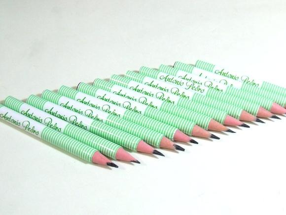 Mini Lápis Listrado Verdinho M2