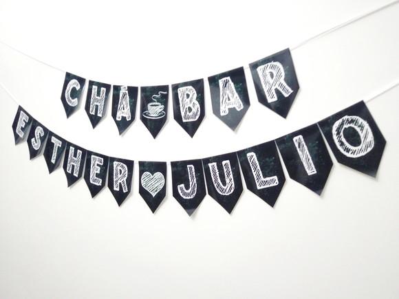 Bandeirolas tema Chá Bar M1