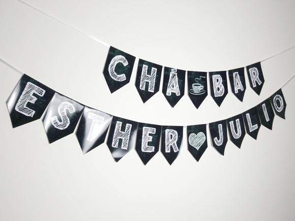 Bandeirolas tema Chá Bar M1