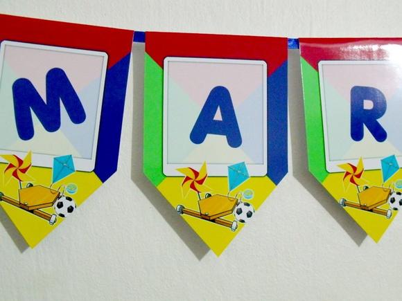 Bandeirolas Retrô infância M1