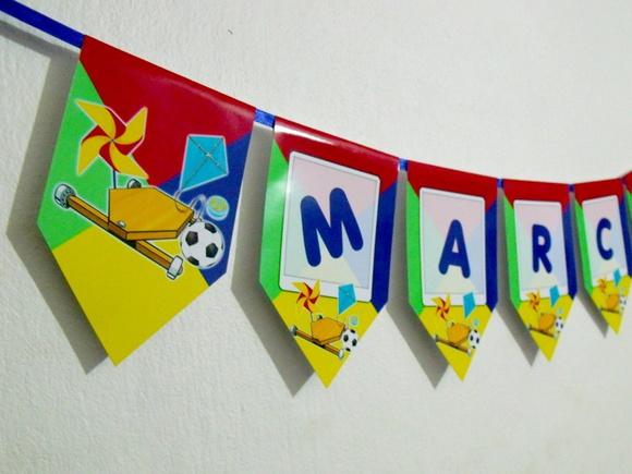 Bandeirolas Retrô infância M1