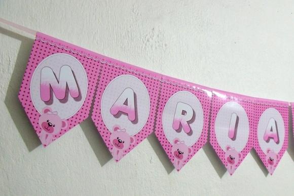 Bandeirolas tema Ursa Rosa M1