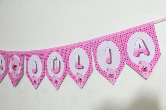 Bandeirolas tema Ursa Rosa M1