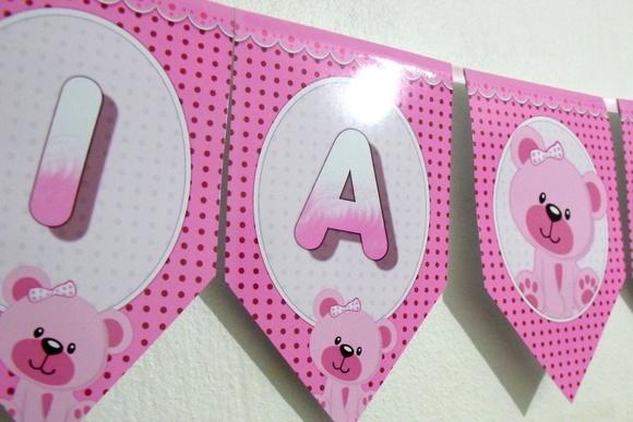 Bandeirolas tema Ursa Rosa M1