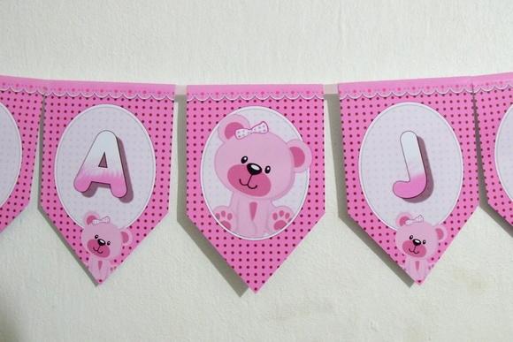 Bandeirolas tema Ursa Rosa M1