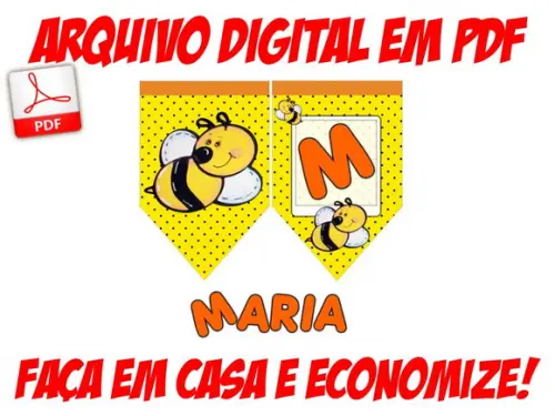 Arte Digital-bandeirola -abelhinha 1