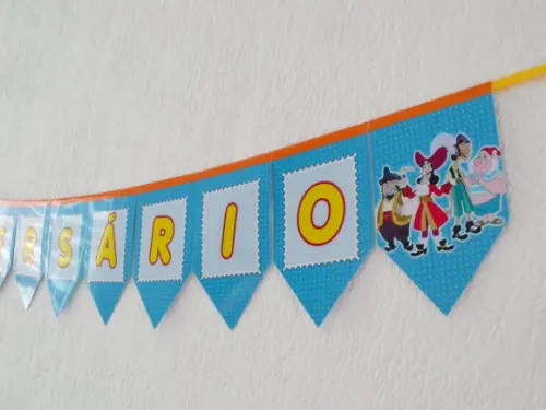 Bandeirola tema jacke e os piratas m1