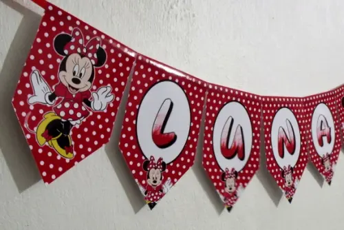 Bandeirola festa Minnie M2