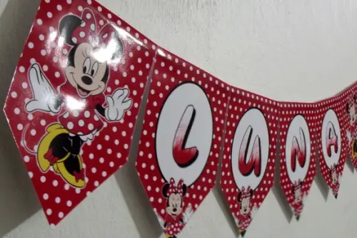 Bandeirola festa Minnie M2