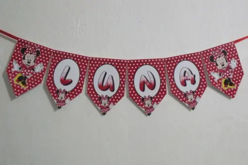 Bandeirola festa Minnie M2