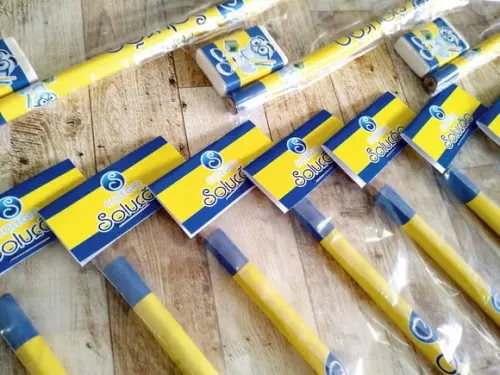Kit Lápis e Borracha para Escolas M4