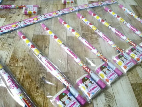 Lembrança de Aniversário Kit Escolar Circo Menina Palhacinha