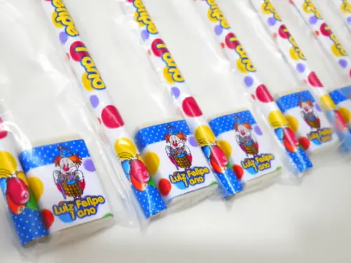 Lembrança de Aniversário Kit Escolar Circo Palhacinho