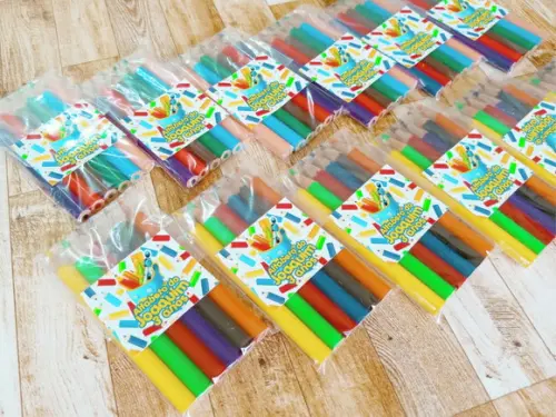 Lembrança de Aniversário Mini Lápis de Cor Abc