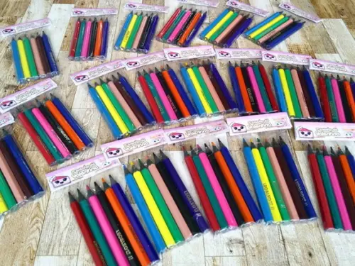 Lembrança de Aniversário Mini Lápis de Cor Confeitaria Cute