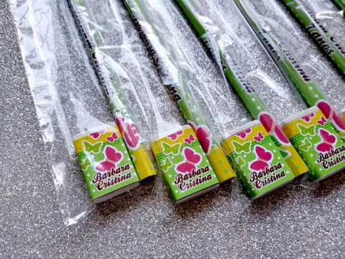 Lembrança de Festa Kit Escolar Jardim Borboleta