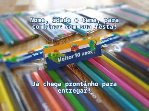 Lembrança de Festa Mini Lápis de Cor Video Game 2