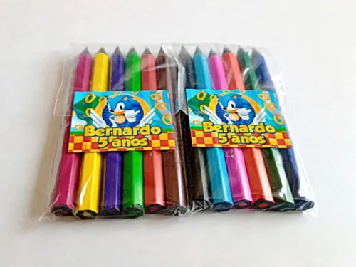 Lembrança de Festa Mini Lápis de Cor Video Game 3