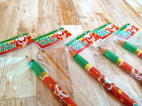 Lembrança Kit Lápis e Borracha Natal