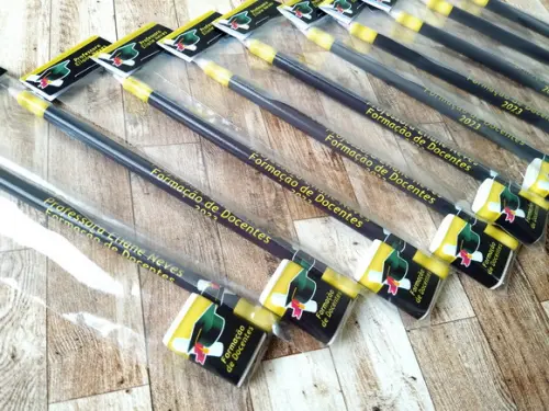 Lembrança Kit Lápis e Borracha para Escolas Formatura
