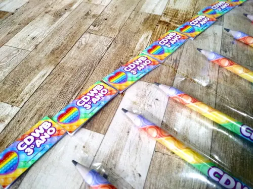 Lembrança Kit Lápis e Borracha para Escolas M5