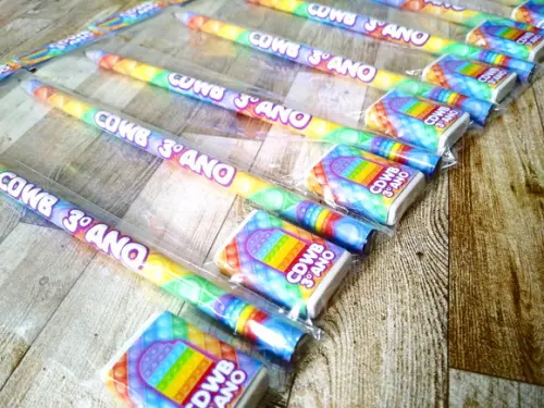 Lembrança Kit Lápis e Borracha para Escolas M5