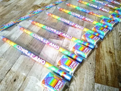 Lembrança Kit Lápis e Borracha para Escolas M5