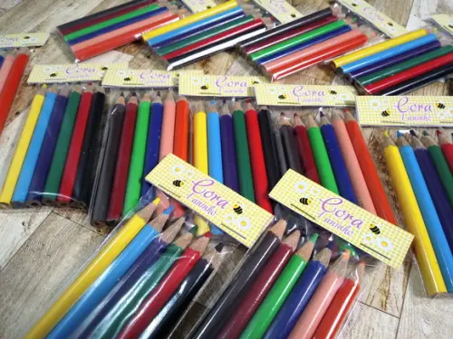 Lembrança Mini Lápis de Cor Abelha Abelhinha Bee