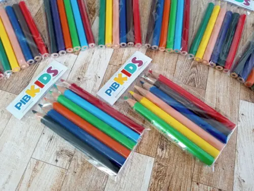 Lembrança Mini Lápis de Cor Empresarial