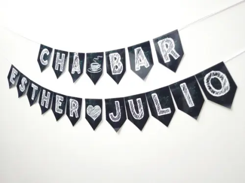 Bandeirolas tema Chá Bar M1