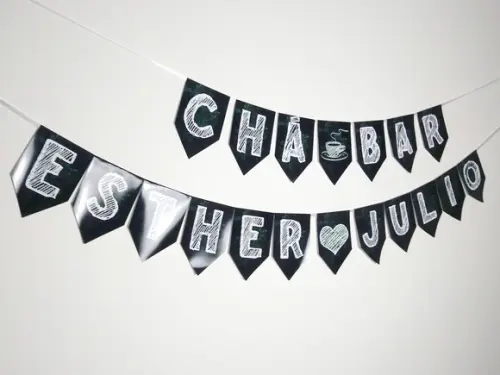Bandeirolas tema Chá Bar M1