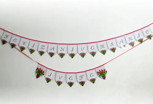 Bandeirola tema Flores M1
