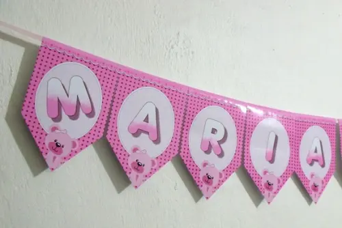 Bandeirolas tema Ursa Rosa M1