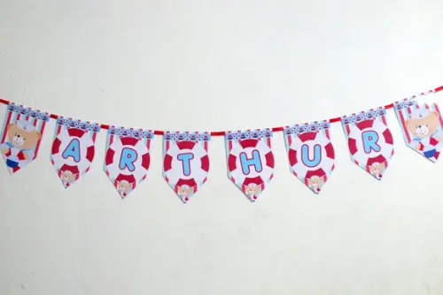 Bandeirolas festa Urso Marinheiro M1