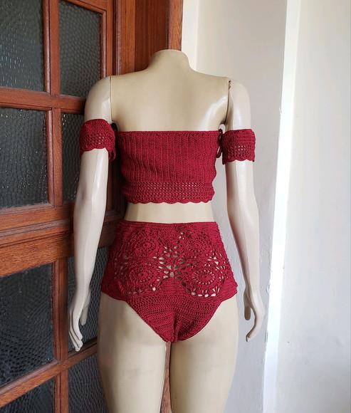 Biquíni Crochê Hot Pants