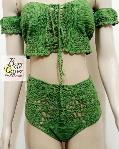 Biquíni Crochê Hot Pants