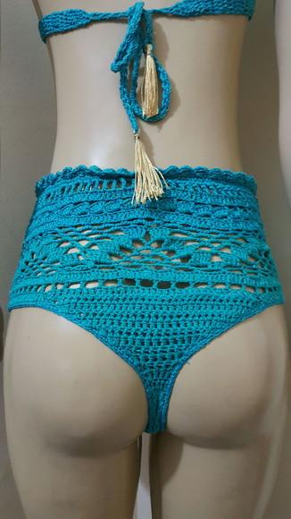 Biquíni Em Croche Hot Pants