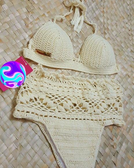 Biquíni Em Croche Hot Pants