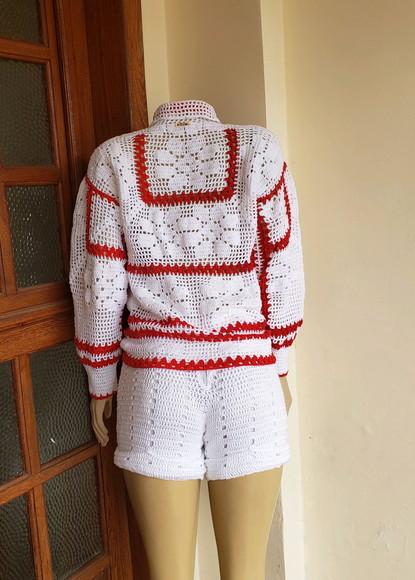 Blusa Croche Filet