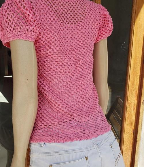 Blusa Croche Flores