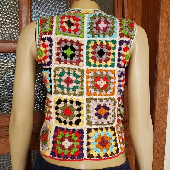 Blusa Croche Squares