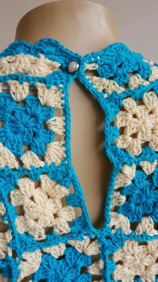 Blusa Croche Squares