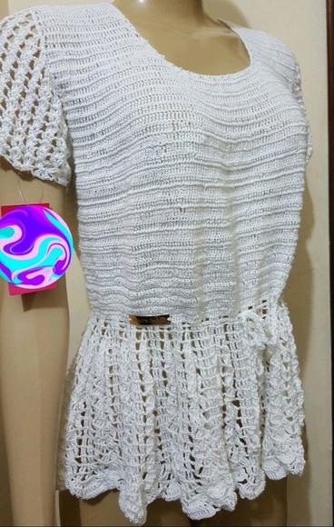 Blusa de Croche Branca