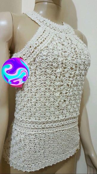 Blusa de Croche Off White