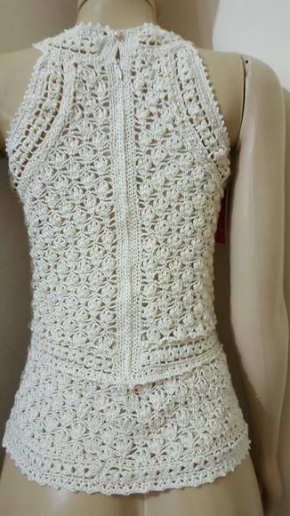 Blusa de Croche Off White