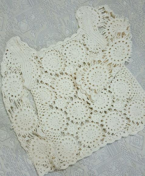 Blusa De Croche Off White