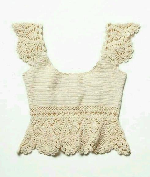 Blusa de Croche Off White
