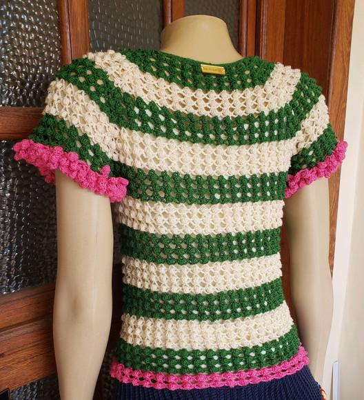 Blusa De Croche Pipoca