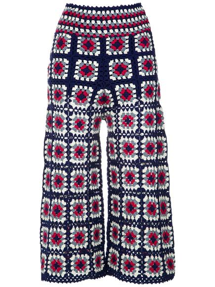 Calça Pantacourt Crochê