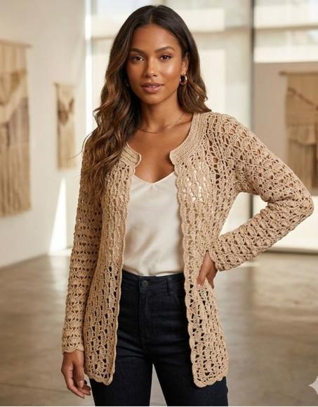Cardigan de Crochê